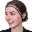 Disposable Honeycomb Nylon Hair Nets | Breathable | 1,000 Count [BLACK | BLUE | BROWN | WHITE |18|21|24|28] (Black)