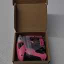 Hi-Spec Electric Screwdriver 27pc 3.6V Pink USB Small Power Screwdriver Set. Cordless & Rechargeable with Driver Bit Set