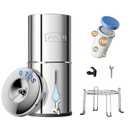 Purewell 0 TDS 7-Stage Gravity Water Filter System with Water Level Window, Certified to Reduce TDS, Lead, Total PFAS (Forever Chemicals), Mercury, and Chlorine, SF-CT-2.25G