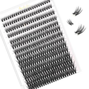 2 x Lash Clusters 3D Fake Eyelashes Clusters DIY Individual Eyelash Clusters Thin Invisible Lash BandFlora