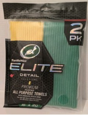 Turle Wax Elite Detail All Purpose Towels 16x20 in 2 Pack