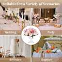 Sziqiqi White Flower Arrangements Pot Vase for Wedding Centerpieces Tables - 10 Pcs Small Metal Flower Planter Urn Vase Pot for Weddings Party Birthday Ceremony