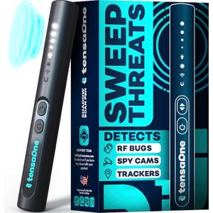TensaOne Hidden Camera Detectors – Mini Security Device for Audio Video Wireless Threats, Hotel Safety, Home Privacy and GPS Tracker Detection, Pen RF Spy Cam Voice Recorder Bug Finder for Travelers