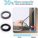 Magnetic Window Screen DIY Adjustable Window Mesh Screen Replacement Window Net Fits up to 32"x 23" White Frames with Fiberglass Mesh