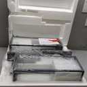 Bestshared Large Outdoor Wall Sconce, 24'' Modern Black Outdoor Wall Lantern, 3-Light Clear Glass Porch Light, Weather Resistant Outside Light for House Entryway Garage Patio, E12 Base(2Pack)