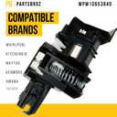 PartsBroz WPW10653840 Door Latch - Compatible With Whirlpool Kenmore KitchenAid Maytag Dishwasher - Replaces AP6023622 W10653840 3281753 PS11756967 W10574864 Ultra Durable Replacement
