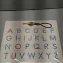 GAMENOTE Double Sided Magnetic Letter Board - 2 in 1 Alphabet Magnets Tracing Board for Toddlers ABC Letters Uppercase & Lowercase Practicing Learning Education Toys