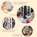 Summidate Letter Piggy Bank for Smarts Kids Girls Wooden Savings Box for Boys Coin Banks for Baby,Personalized Cute Initial Money Banks, Birthday Gift for Toddlers (H) (9", Cartoon-h-9")