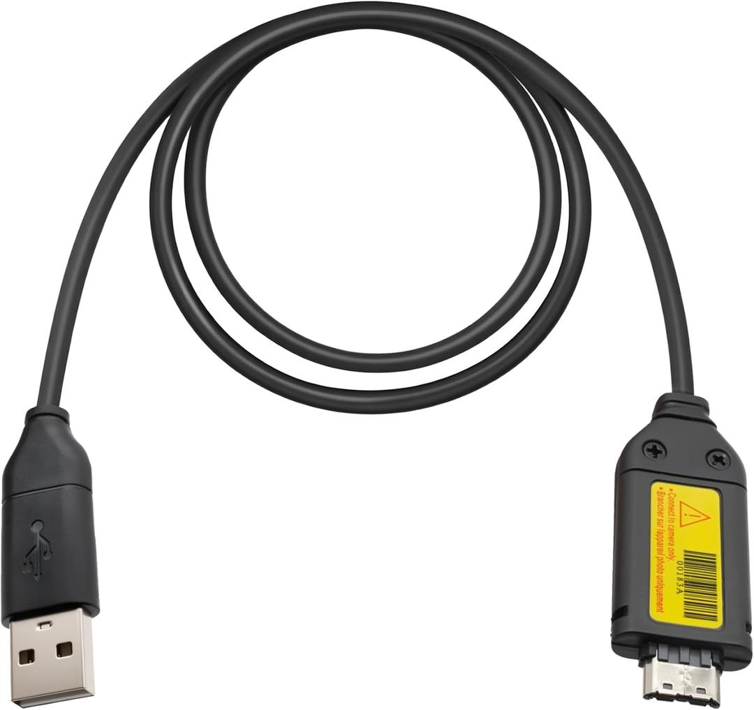 USB Cable Suitable for Samsung Camera Charger SUC-3 SUC-5 SUC-7, Compatible with L200, PL-120, P1000, TL-105, SL-420, TL-100, SH-100, ST-65, SL-201, PL-210, PL-200, TL-205, TL-100, PL-121, 5FT/1.5M
