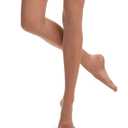 Danskin Women's Compression Footed Tight, Classic Light Toast, C