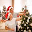 Christmas Starfish Tree Topper 9 Inch Beach Tree Topper Coastal Christmas Ornaments Rustic Treetop Holiday Decoration for Sea Beach Themed Xmas Home Decor(White and Orange)