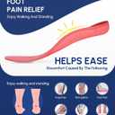 Cloudflo Plantar Fasciitis Insoles for Men Women,High Arch Support for Pain Relief,Shoe Inserts Orthotic for Flat Feet,Work Boot Insoles for Shock Absorbing Inserts (Fit for Standing All Day) P-S