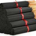 1000 Unscented Charcoal Black Incense Sticks 11" Bulk - 100% Natural Charcoal, Joss and Bamboo Punk Blanks - Great for DIY Aromatherapy Incense Making.