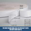 4 x Double Sided Tape for Crafts  3mm Thick Foam Adhesive Tape for Scrapbooking, Journals & DIY Projects  Strong Double Stick Tape for Card Making, Photos, Paper Projects - 0.59in (1.5cm) X 16.4ft (5m) (White)