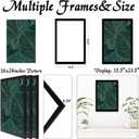 Black Picture Frame Set of 3, 16x24 Picture Frame for Photo Poster Canvas Certificate Document Display Horizontally or Vertically High Transparent Wall Gallery(Size 16 x 24 inches)