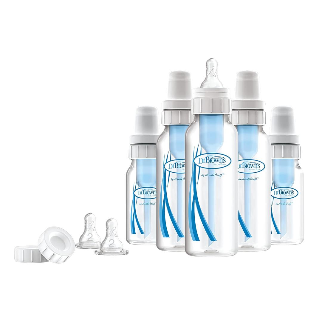 4 x Dr. Brown's Original Baby Bottle Newborn Feeding Set