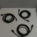 Amazon Basics HDMI Cable, 3-Pack, 10ft, 4K@60Hz, High-Speed 4K HDMI 2.0 Cord (18Gbps), 2160p, 48 bit, Compatible with TV/PS5/Xbox/Roku, Black