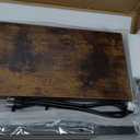 Headboard Adjustable Queen Size with Outlets, USB Ports, LED Lights Type-C, and Storage, Rustic Brown, Sturdy Bed Frame Headboard for Enhanced Comfort and Functionality, King Size