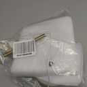 Portable LED Mushroom Table Lamp, 8.46'' Metal Small Cordless Desk Night Light with 5200mAh Rechargeable Battery, Stepless Dimming Lamp with 3 Colors for Bedroom/Bar/Coffee Shop (Gold)