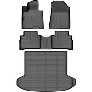 Auxko All Weather Floor Mats Cargo Liner Fit for Kia Sportage Gasoline 2023 2024 2025 TPE Rubber Liners Accessories All Season Odorless Anti-Slip Floor Mats Cargo Liner