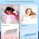 LUXEAR Cooling Pillow Cases for Hot Sleepers, Set of 2, Standard, White