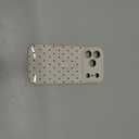 KANGHAR Compatible with iPhone 17 Pro Case 2025, Silicone Spot Cute Pattern, Wristband Kickstand Camera Protection Soft Slim Cover for Girls Women -White