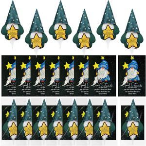 8 Sets Friend Plush Gnomes Gifts Hanging Friend Gnomes Ornaments Friends are Like Stars Themed Friends Appreciate Gifts with Greeting Card for BFF Bestie Sisterhood