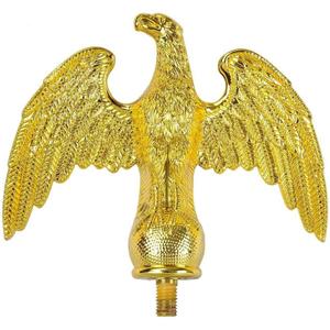 iElyiEsy Flagpole Eagle Topper - Golden Decorative Finial | Fits 15-30Ft Telescopic & Sectional Flagpoles | Durable ABS Material | Easy Install Patriotic Ornament