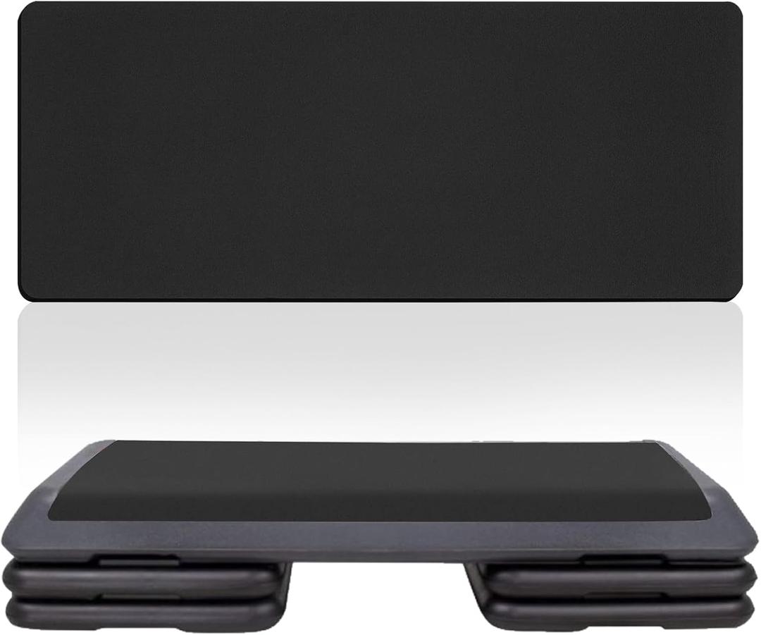 35in x 13in Aerobic Exercise Step Platform Mat, Thick Mat for Yoga, Workout, and Exercise at Home, Wrist Protection