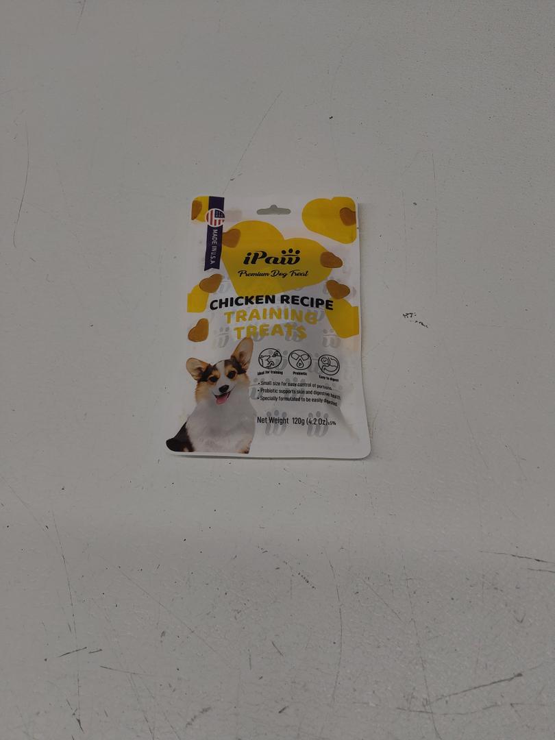 iPaw Dog Treats for Puppy Training, All Natural Human Grade Soft Dog Treat with Probiotics, Hypoallergenic, Easy to Digest (Chicken