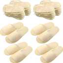 24 Pairs Spa Disposable Slippers Open Toe Non Slip Slippers for Women Men Guests Hotels Home Party Housewarming