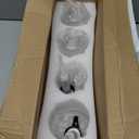 ​16.9oz Coffee Syrup Dispensers 4Pack- Glass Syrup Dispenser Kit for Coffee Bar Accessories for Home Coffee Bar/ Premium Labeled Barista Kit, Silver