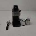 Mr. Coffee Espresso and Cappuccino Machine, Single Serve Coffee Maker with Milk Frothing Pitcher and Steam Wand, 20 ounces, Stainless Steel,Black