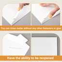 20 Pack 16x20 in Tab Lock Rigid Mailers Extra Large Sturdy Keep Flat Mailers Cardboard Envelopes Kraft Paper 250 Gsm for Shipping Photos, Packing Documents, Gift Cards, Cds, Art Prints, White