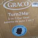 Graco Turn2Me 3-in-1 Rotating Convertible Car Seat, Cambridge, Rear-Facing Rotation Only, Forward-Facing Mode, Highback Booster Up to 100 lbs, Adjustable Headrest & Harness, Steel Reinforced Frame, Manufacturing date: 03-25-2026