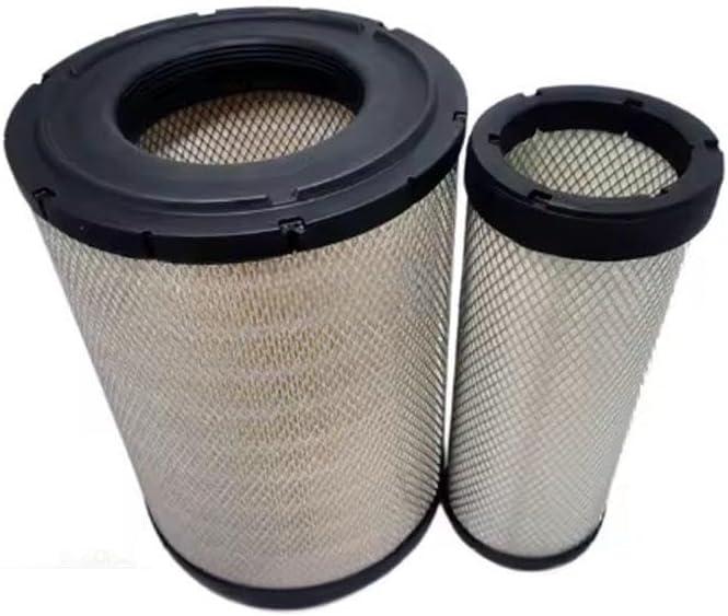 RE51629 RE51630 Outer Inner AIR FILTER SET Compatible for CATERPILLAR 3406E C9 C11 C12 C13， JOHN DEERE 770 D 8000 8000 T 8100 8110 8200 8210 8300 8310 8400 8410， ISUZU G Series ， FTR