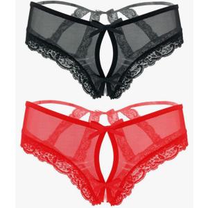 Women’s lace briefs sexy panties with cage back M
