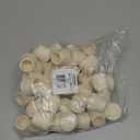 Shepherd Hardware 40 Pack 1" Rubber Chair Leg Tips – White Non-Slip Furniture Caps to Protect Floors, Reduce Noise & Provide a Secure Fit