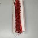 efivs arts 10 Pack Red Artificial Glitter Berry Stems 15.7" Fake Christmas Picks Decorative Glitter Sticks for Christmas Tree DIY Wreath Crafts Fireplace Decor