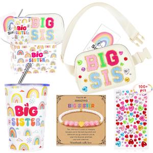 Big Sister Gifts for Girls, Big Sister Sis Gift Set of 5