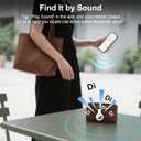 Tracker Tags-2 Pack Compatible with Apple Find My (iOS Only) Bluetooth Tracker, Smart Keys Finder and Item Locator with Waterproof Case for Wallet Luggage Backpack (Android Need Download App)