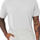 Men's Casual T-Shirts Knit Short Sleeve Crewneck Shirts Casual Stylish Knitted Pullover Tees Top (XX-Large)