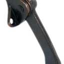 QCAA Heavy Duty Kickdown Door Holder, 4", Zinc Die Cast, Antique Copper, Made in Taiwan (1 Pack)