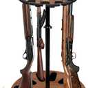 Montex Indoor Gun Racks,360 Degree Spinning Indoor Gun Rack for Rifles & Shotguns,Gun Holder up to 12 Guns,Floor Gun Rack Stand,Adjustable Height Rotating Gun Rack