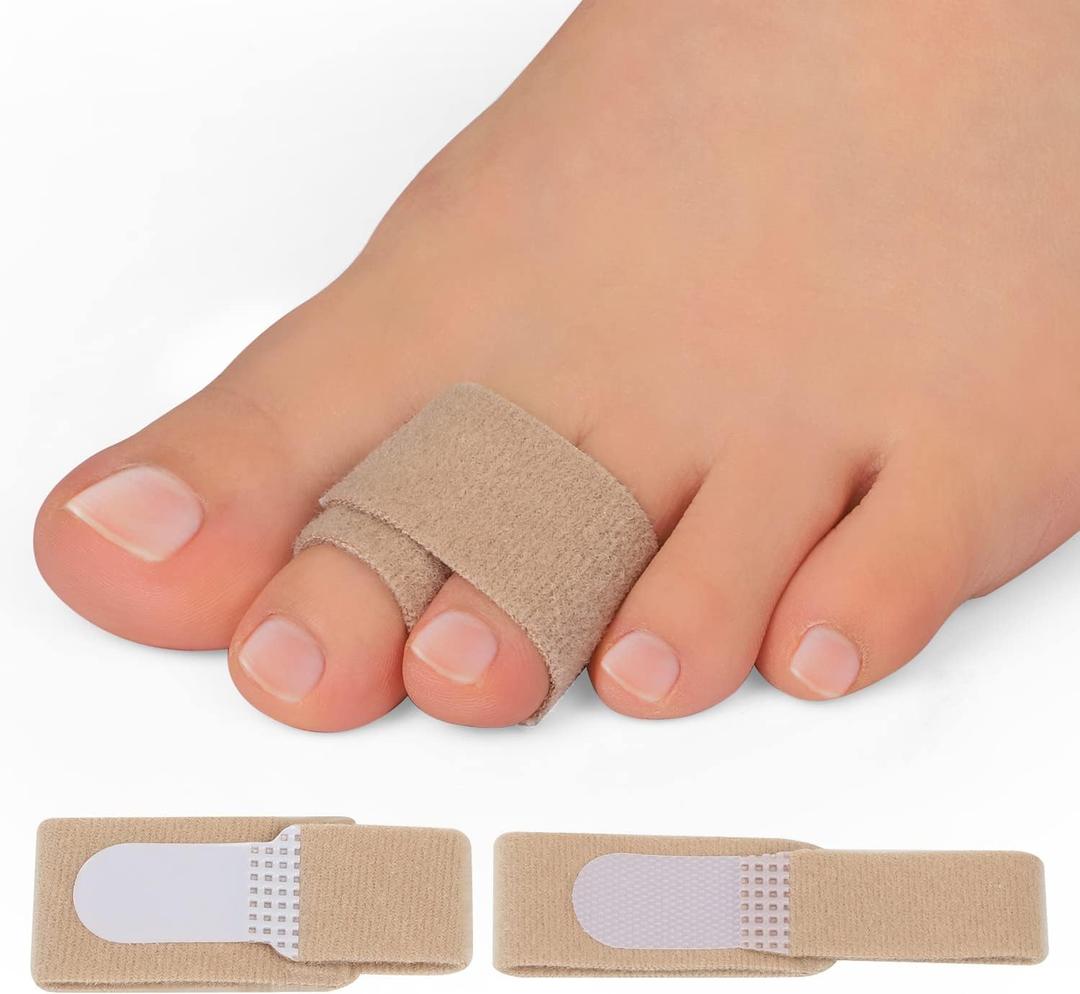 Bukihome Up-Grade Hammer Toe Straighteners for Bent Toes, 12 Pack Toe Splints, Toe Corrector, Toe Wraps for Curled Toes, Crooked Toes and Hammer Toes6 Large Size & 6 Middle Size