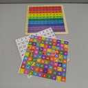 GEMEM Wooden Montessori Math Counting Hundred Board Toys, 1-100 Consecutive Numbers Learning & Educational Game Toy for Kids Toddlers 3 Year Old with Storage Bag