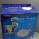 E-Z Lock Raised Toilet Seat with Adjustable Armrests