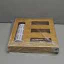 SpaceAid Bag Storage Organizer for Kitchen Drawer, Bamboo Organizer, Compatible with Gallon, Quart, Sandwich and Snack Variety Size Bag (1 Box 4 Slots), 2.5" High