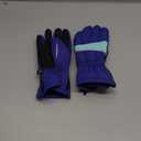 Andy & Evan Kids' Zip Gloves, Waterproof Winter Snow Gloves, Side Zippers, Touchscreen, Ski Snowboard Sledding, Warm Fleece Palms (7-8, Purple)