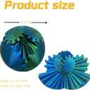 Gear Ball 3D Printed Spin Ball Cube Fidget Toys, Gear Sphere Fidget Toy, GearSphere Desk Toy Stress Fidget Balls, Fidgets Spinners for Adults & Kids Anxiety Relaxing (Laser Green Blue, 2.3 Inch)